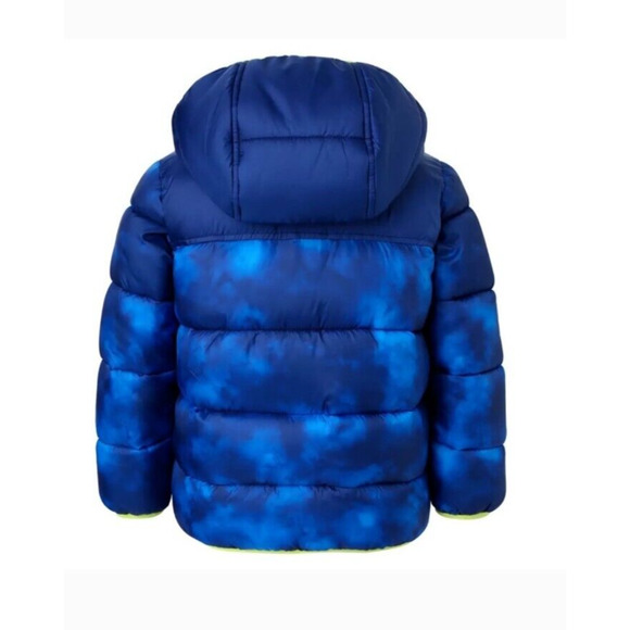 Snozu Boy's SZ 6 Hooded Long Sleeve Puffer Jacket with Beanie Royal Blue Zip Up - Picture 13 of 13